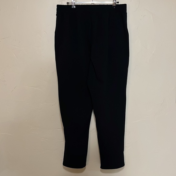 Gold Chain Belt Black Slacks with Elastic Waistband - Picture 4 of 6